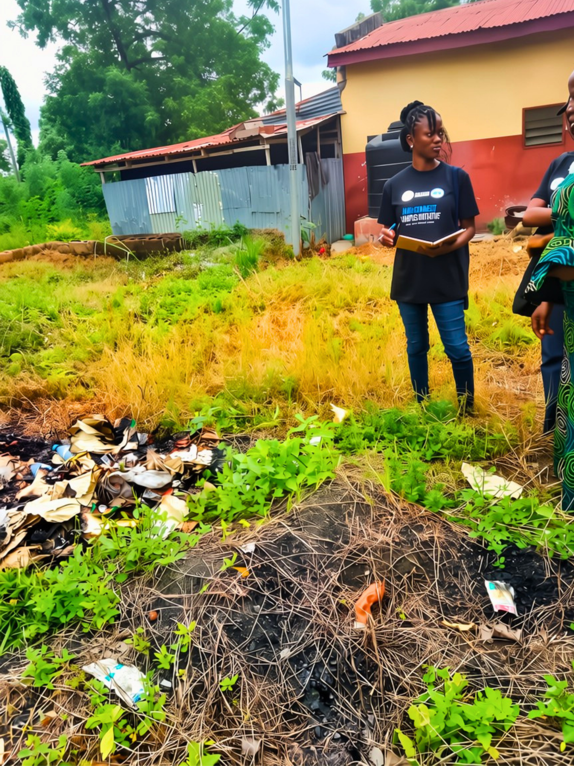 Students conducting field activities for the AMR-Connect Campus Initiative